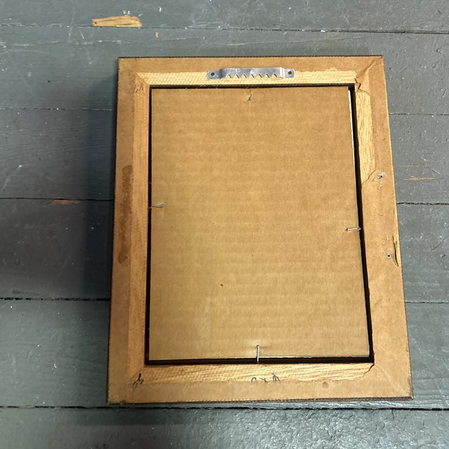 1970’s Original Folk Art Turtle and Rabbit Scratchboard Print For Sale - Image 4 of 4