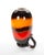 Mid-Century West German Glazed Porcelain Vase, Yellow, Red & Brown 10" Tall For Sale - Image 9 of 11