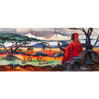 Charlotte Huntley, Looking at the Jungle, Circa 1980 For Sale