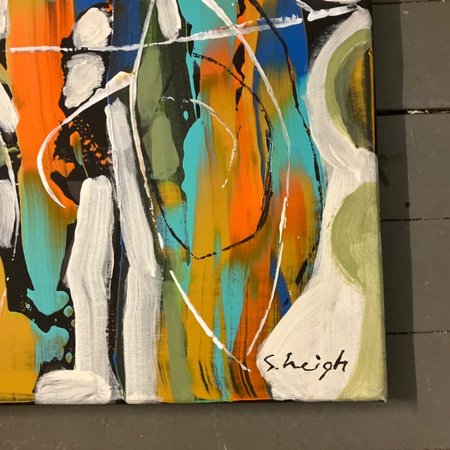 Original 16 x 20 painting on stretched canvas signed bottom right unframed.