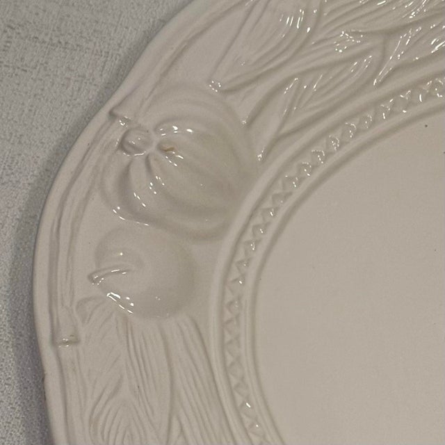 Late 20th Century Vintage Portuguese Majolica Turkey Platter A. Santos For Sale - Image 5 of 11