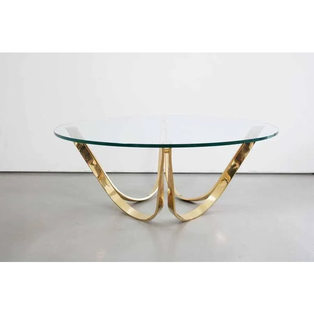Discover Tri Mark USA Space Age Coffee Table coffee table 60s 70s teak glass table brass.