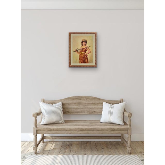 Charles Bellay, Salome with Bloodied Sword, 1860s, Watercolor on Paper, Framed For Sale - Image 15 of 18