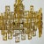 Italian Mid-Century Modern Chandelier / Pendant, Brass City by Gaetano Sciolari For Sale In New York - Image 6 of 13