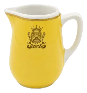 Vintage the Carlyle Hotel Nyc Yellow Coffee Creamer