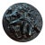 Art Deco Black Glass Trinket Box For Sale