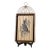 1950s Chinoiserie Caged Blue Bird Original Watercolor Painting by William Edwin Fager Gilt Metal Birdcage Frame For Sale