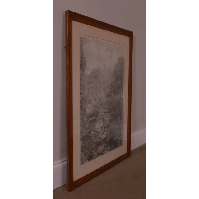 1924 Waterfall Graphite Drawing by Herman Miller For Sale - Image 9 of 13
