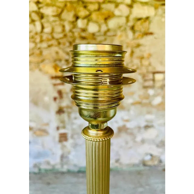 Vintage Floor Lamp with Gilded Brass Decor, 1960s For Sale - Image 4 of 18