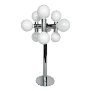 1960s Robert Sonneman Chrome Bubble Table Lamp