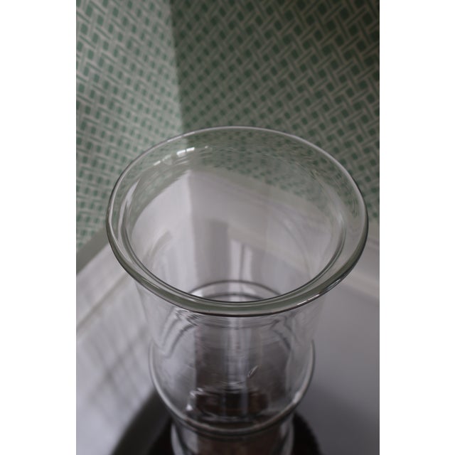 Glass 1970s Don Shepherd for Blenko No. 7727l “Bamboo” Crystal Glass Floor Vase For Sale - Image 7 of 16