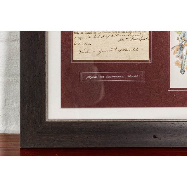American Revolutionary 1780s War Bond, State of Connecticut in Custom Frame For Sale - Image 9 of 12