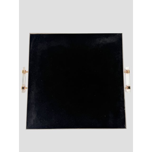 Osborne & Little Trebah Velvet Tray Acrylic Handles For Sale - Image 10 of 10