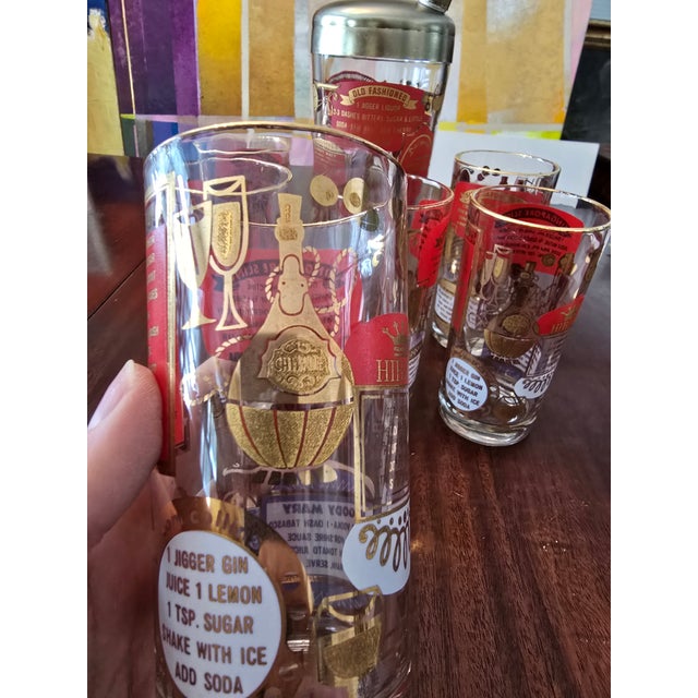 Vintage Mid Century Modern Barware Set- 7 Pieces For Sale - Image 4 of 12