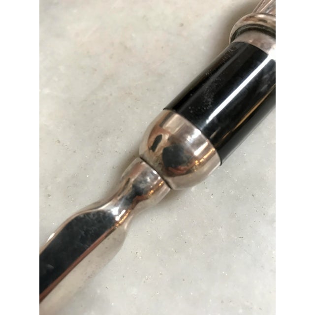 Silver Vintage Sterling Silver Letter Opener Pattern Torchon from England ,1950s For Sale - Image 8 of 9