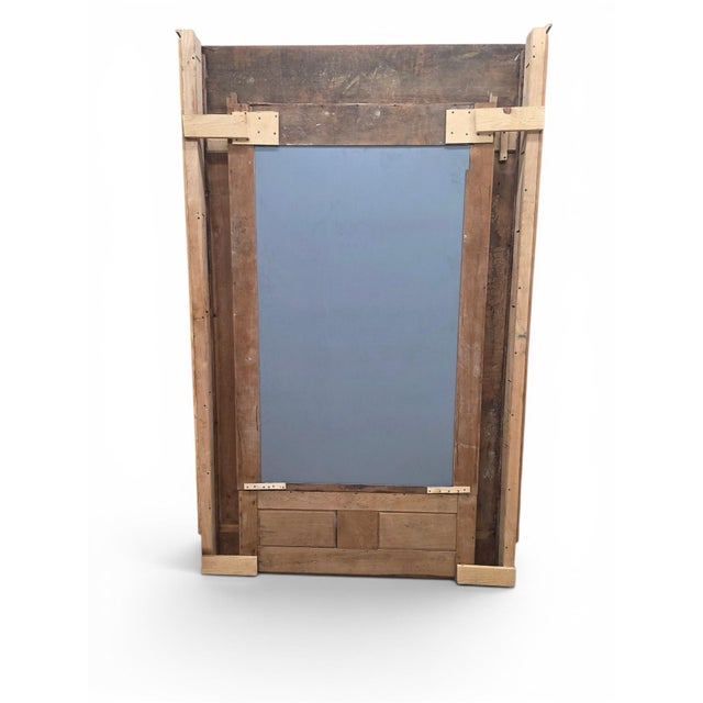 Late 19th Century Monumental Restored Chicago Architectural Salvage Mahogany Pier / Hall Mirror For Sale - Image 5 of 5