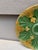 French 19th Century Green & Yellow Majolica Oyster Plate For Sale - Image 3 of 4