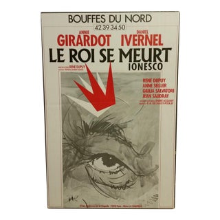 Vintage French Exit the King Poster For Sale
