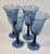 Vintage Candlewick Blue Goblet- Set of Four For Sale - Image 9 of 10