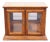 Singer Furniture Solid Oak Mediterranean Spanish Revival 39" Lighted Display Flip Top Server Buffet 6394-252 For Sale