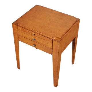 Vintage Deco Style Two-Drawer Nightstand For Sale