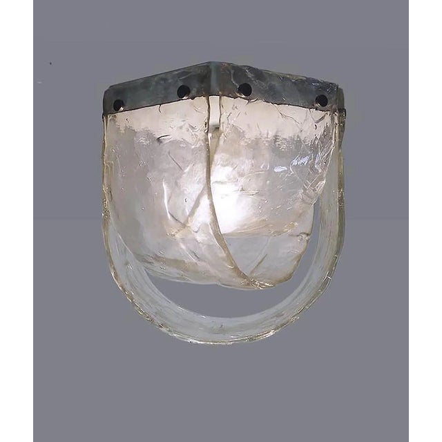Murano Glass Flush Mount from Mazzega, 1960s For Sale - Image 3 of 9
