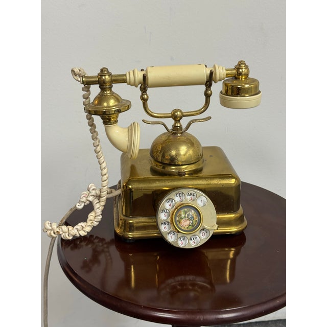 Ivory United States Telephone Company French-Style Rotary Telephone, 1967 For Sale - Image 8 of 12