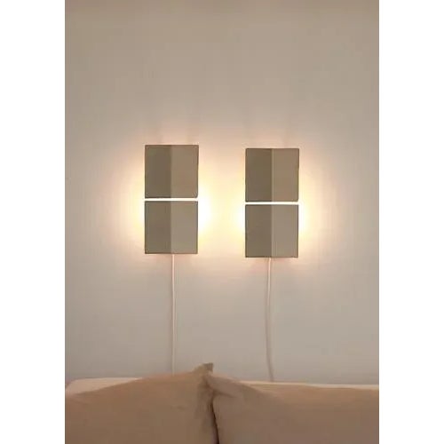 Ceramic Tiles Line Green Ceramic Decorative Wall Lamp by Violaine d'Harcourt For Sale - Image 7 of 9