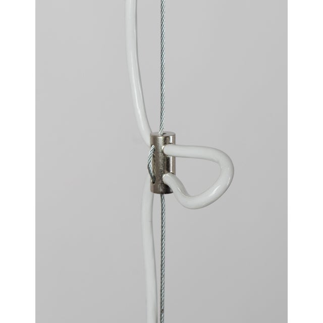 White Pendant Lamp by Pia Guidetti Crippa for Lumi, Italy, 1960s For Sale - Image 8 of 10