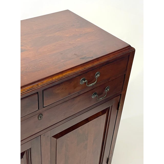 1990s Lexington Bob Timberlake Solid Wood Bar Storage Chest For Sale - Image 5 of 12