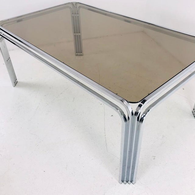Art Deco Chrome Waterfall Dining Table Chairish