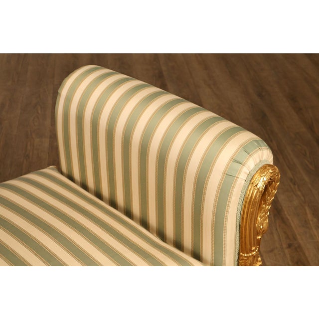 Quality Empire Style Swan Carved Giltwood Upholstered Bench For Sale - Image 9 of 18