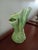 1950s 1950's Mid Century Vase Style Green Ceramic Tv Lamp For Sale - Image 5 of 5