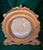 Mid 20th Century Antique Victorian-Style Oval Tabletop Picture Frame With Original Beveled Glass For Sale - Image 5 of 7