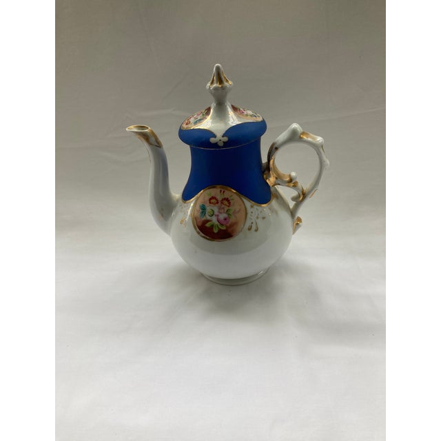 Italian Vintage Porcelain Tea Set For Sale - Image 3 of 6