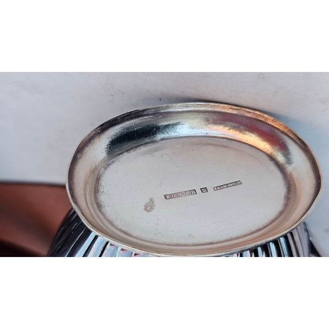 Art Deco Silver-Plated Sugar with Bowl and Milk Jug, 1920s, Set of 3 For Sale - Image 12 of 14
