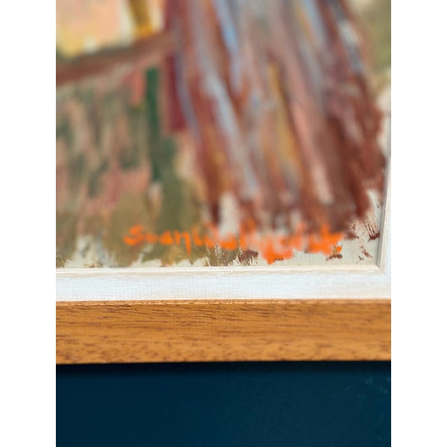 Svan Wallquist, Woman with Broom and Teapot, 1950s, Oil on Panel, Framed For Sale - Image 12 of 18