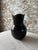 Striking contemporary ceramic vase in a rich chocolate brown glaze with an elegant sculptural silhouette. Featuring a...