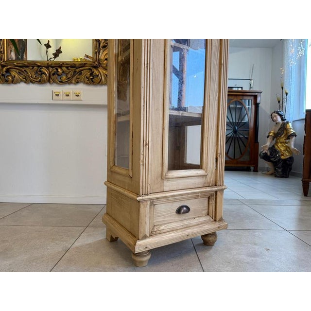 Rustic Display Cabinet in Natural Wood For Sale - Image 8 of 13