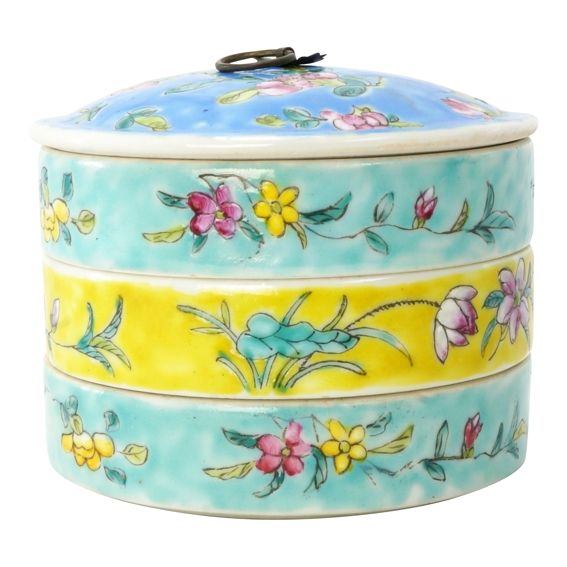 Chinese Porcelain Stacking Food Container Circa 1930's, image size:2160x2160