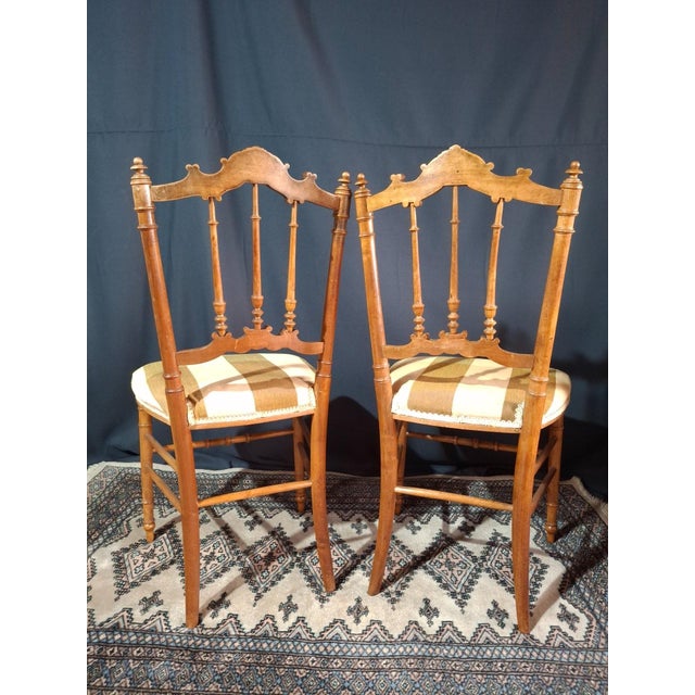 Wood Volante Chairs, 1890s, Set of 2 For Sale - Image 7 of 11