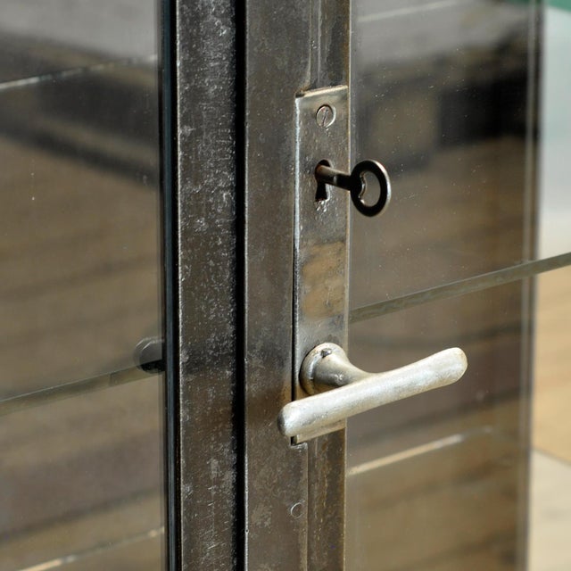 Metal Iron Medical Cabinet, 1930s For Sale - Image 7 of 10