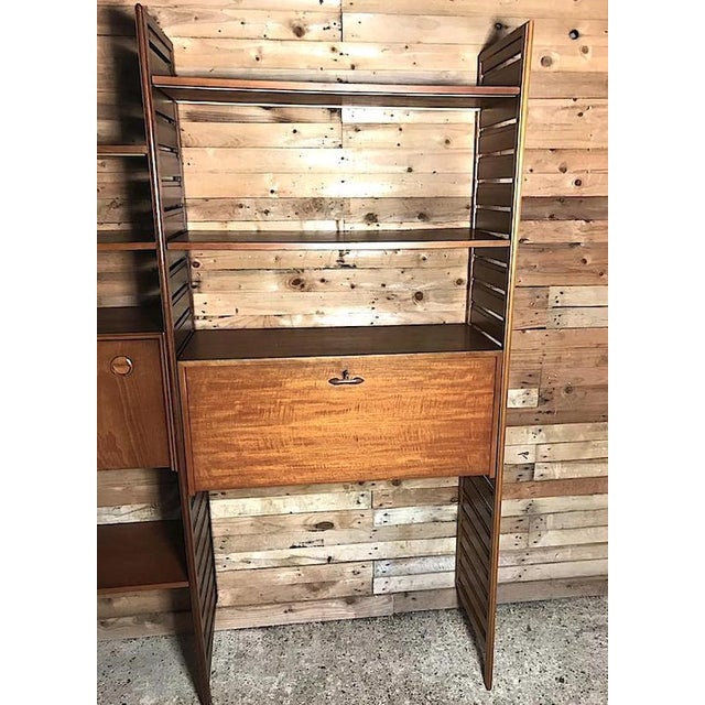 1960s Freestanding Teak Corner Wall Shelf For Sale - Image 5 of 13