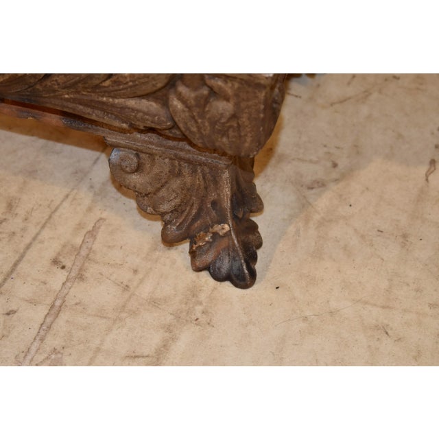 19th Century Large French Cast Iron Jardiniere For Sale - Image 4 of 7