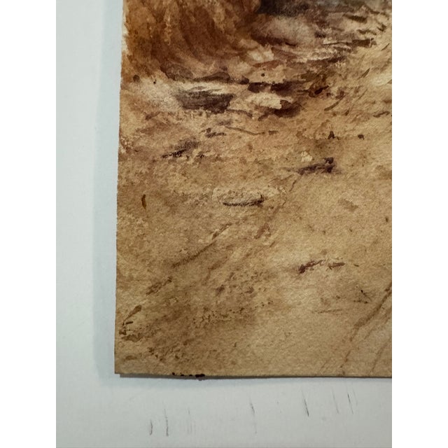 Early 20th Century Early 20th Century Attributed to Frank Henry Mason British Figurative Woodland Landscape Watercolor For Sale - Image 5 of 7