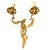 Large French Louis XV Style Rococo Revival Gilt Bronze Wall Sconces, 1880s, Set of 2 For Sale - Image 3 of 8