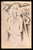 Woman is an Original Pen Drawing realized by Dominique Agnello in 1975. The artwork is in good condition on a yellowed...