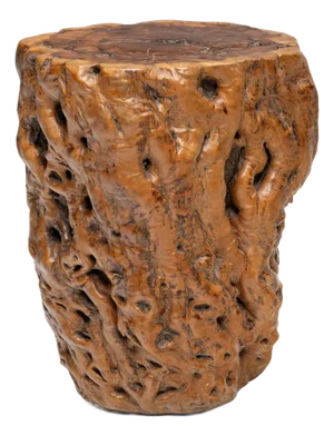 Chinese Burlwood Side Table