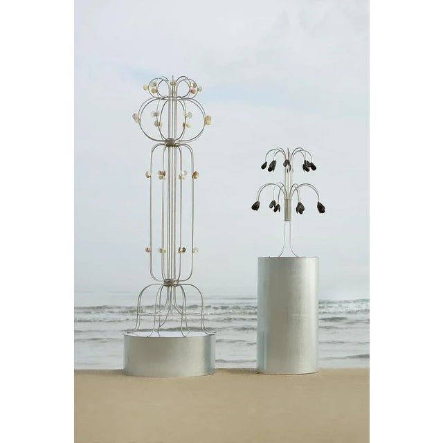 Metal Floor Lamp with the Shells in Metal and Aluminum by Touch with Eyes For Sale - Image 7 of 9
