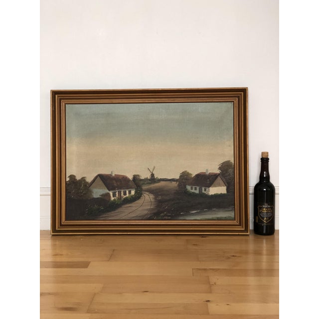 Countryside Landscape, 1960s, Oil Painting on Canvas, Framed For Sale - Image 10 of 13